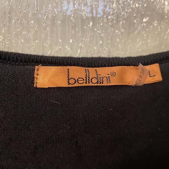 BELLDINI SWEATER, with RUFFLE NECLINE ,SIZE L - Picture 3 of 4
